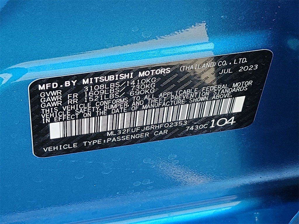 2024 Mitsubishi Mirage G4 LE